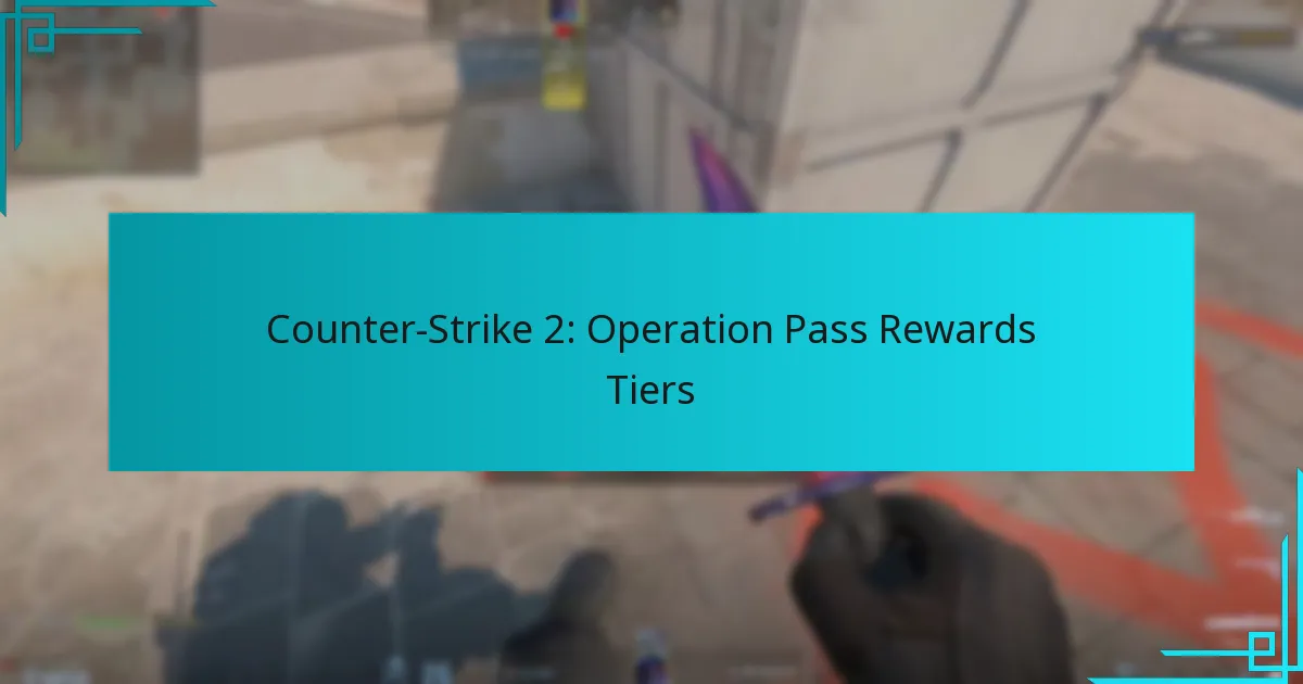 Counter-Strike 2: Operation Pass Rewards Tiers
