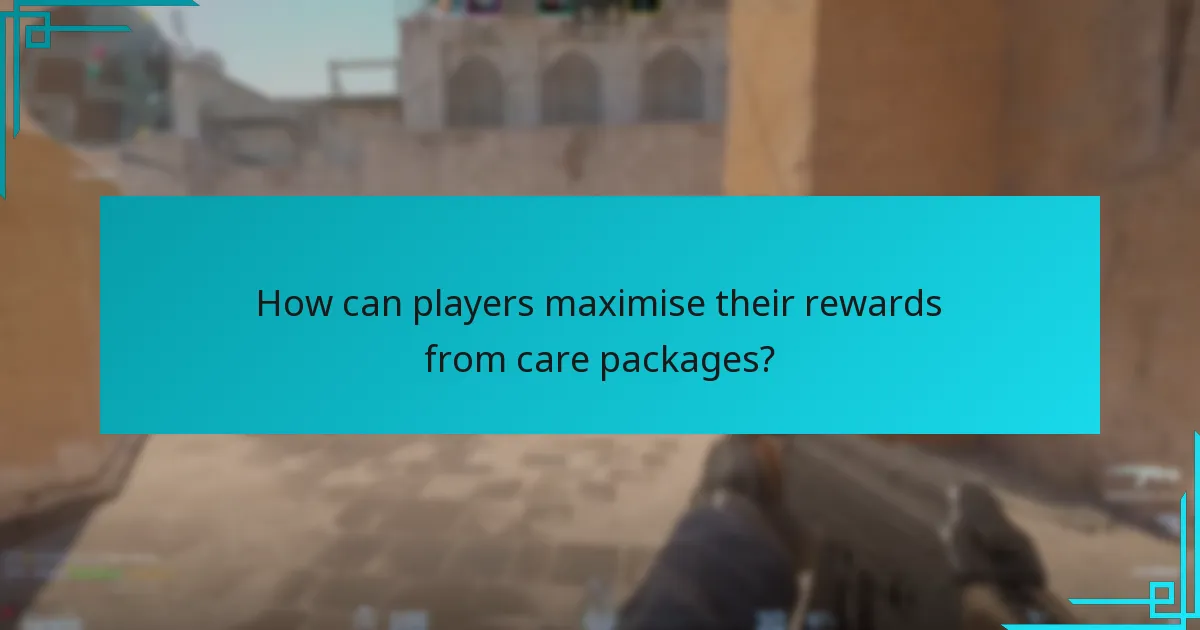 What rewards can players receive from care package drops?