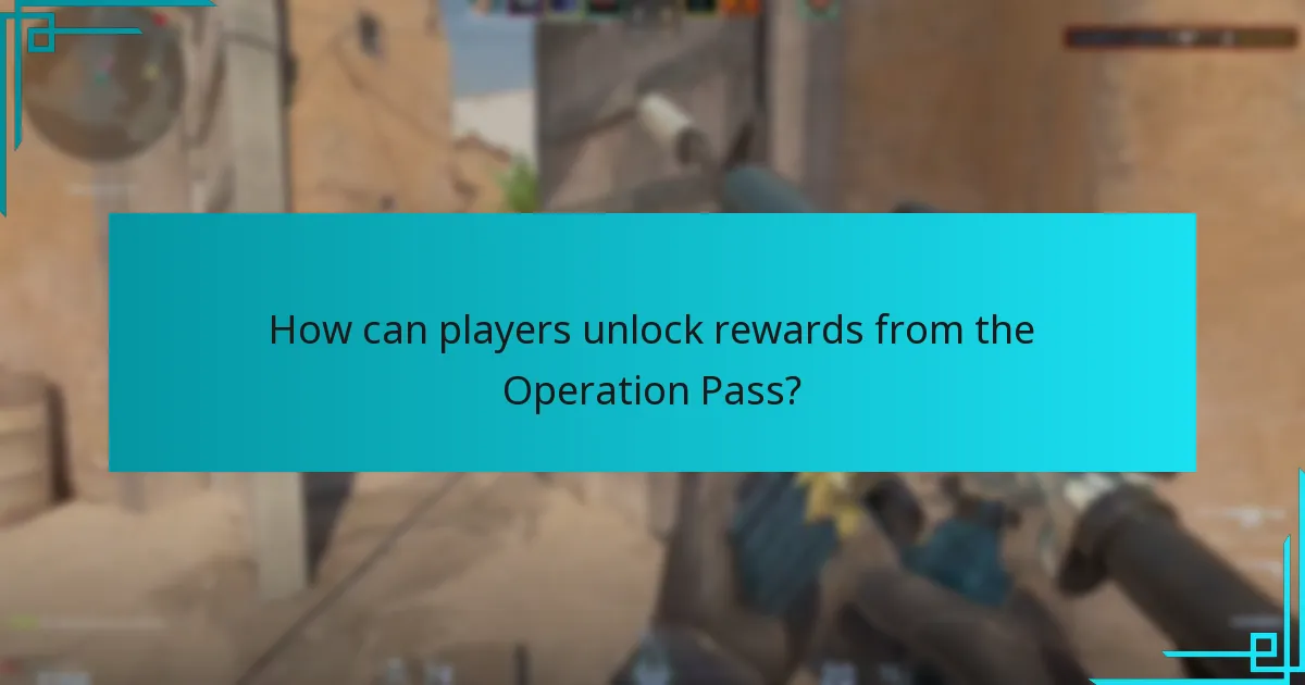 How can players unlock rewards from the Operation Pass?