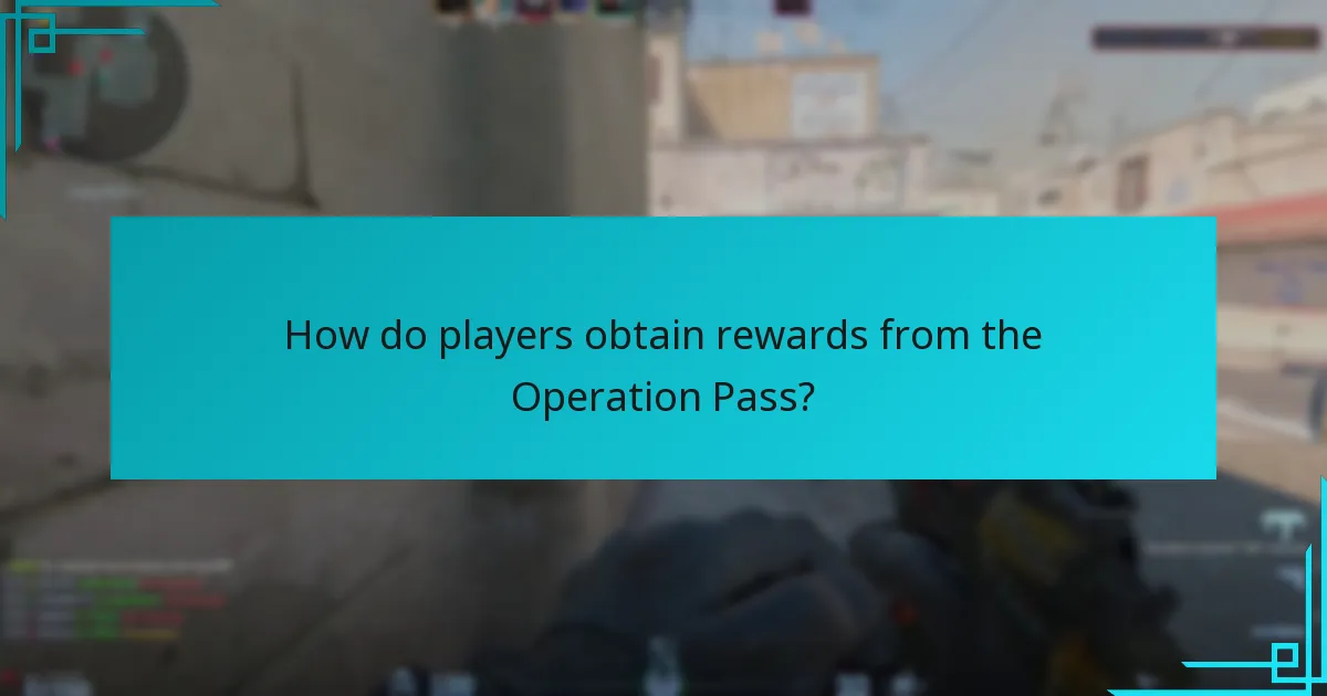 How do players obtain rewards from the Operation Pass?