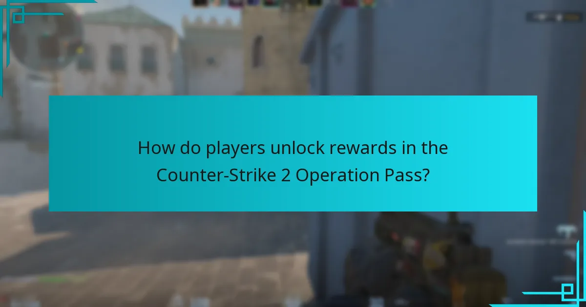 How do players unlock rewards in the Counter-Strike 2 Operation Pass?