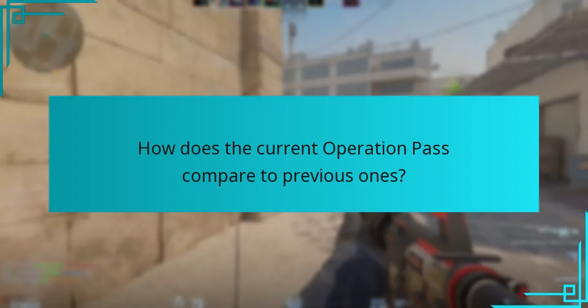 How does the current Operation Pass compare to previous ones?