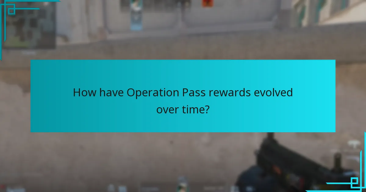 How have Operation Pass rewards evolved over time?