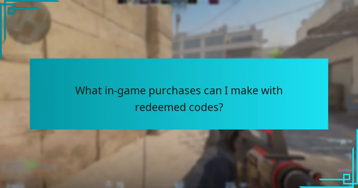 What in-game purchases can I make with redeemed codes?