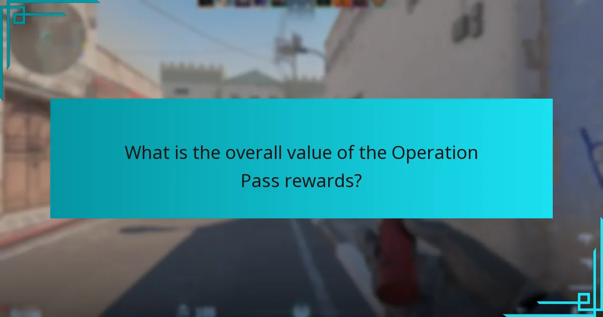 What is the overall value of the Operation Pass rewards?