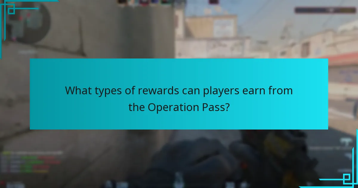 What types of rewards can players earn from the Operation Pass?